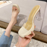 Tacones altos de verano con cristales y diamantes de imitación para mujer